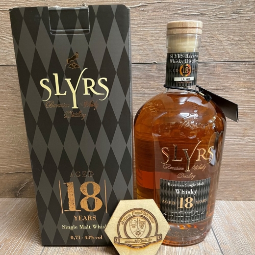 Whisky - Slyrs - 18 Jahre 2024 Standard Amerikanische Weißeiche - Whisky mild - 43% - 0,7l - limitiert