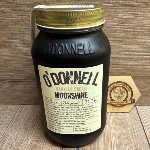 Moonshine ODonnell - Sonderedition Vanilla Cream 17% vol. - 700ml - MHD 30.09.2026