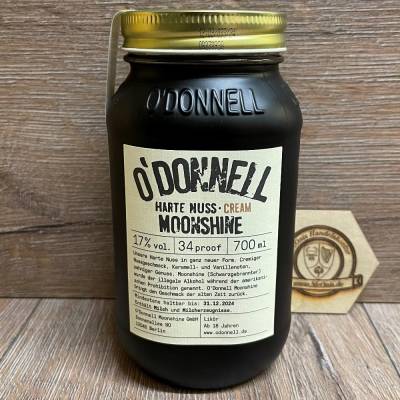 Moonshine ODonnell - Sonderedition Harte Nuss Cream 17% vol. - 700ml - MHD 30.09.2026