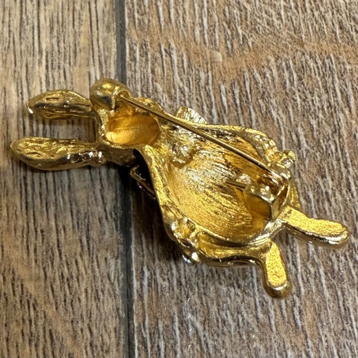 Brosche - Hase mit Strasssteinen - Aetherwelt