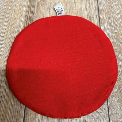Klangschale - Kissen flach aus Polyester - rot - 15cm
