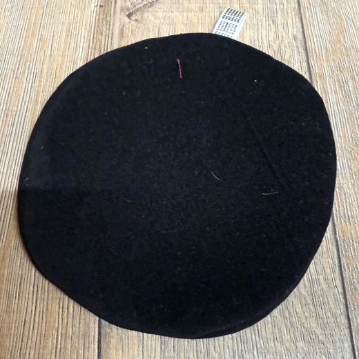 Klangschale - Kissen flach aus Polyester - schwarz - 15cm