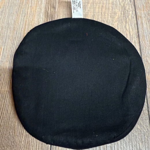 Klangschale - Kissen flach aus Polyester - schwarz - 15cm