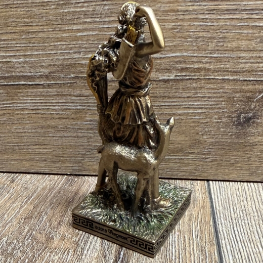 Statue - Artemis Miniatur - Griechische Göttin der Jagd - bronziert - Dekoration - Ritualbedarf