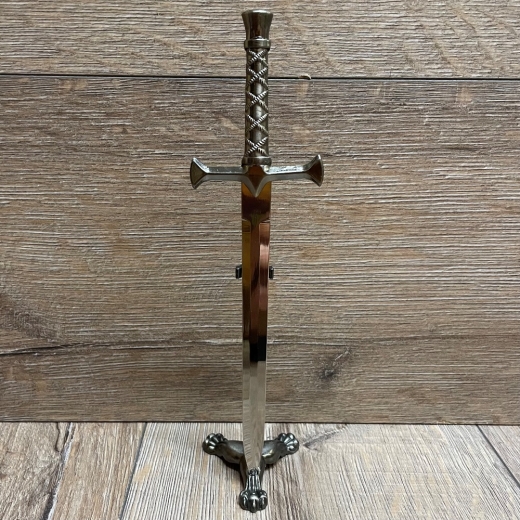 Waffen Deko - Brieföffner - War of Thrones - mit Ständer, symmetrische Stahlklinge