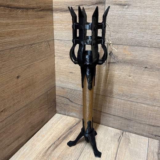 3D-Druck - Fackel &quote;Regis&quote; inkl. Tisch- und Wandhalterung sowie Blendschutz