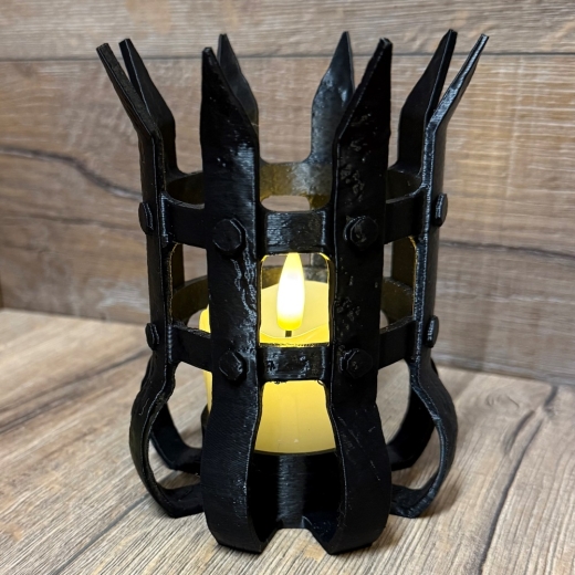 3D-Druck - Fackelkopf - Kerzenhalter &quote;Regis&quote;