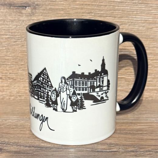 Bad Wildungen - Tasse aus Keramik - Bad Wildungen Highlights - gelb oder schwarz