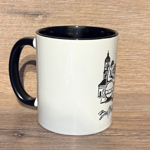 Bad Wildungen - Tasse aus Keramik - Bad Wildungen Highlights hochkant - gelb oder schwarz