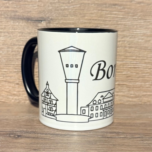 Borken - Tasse aus Keramik - Borken (Hessen) Highlights - rot oder schwarz