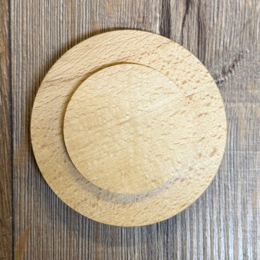 Bad Wildungen - Holz Deckel - Buche unbehandelt - Trinkglas/ Bierkrug/ Bierdeckel - 10cm - Schneewittchen