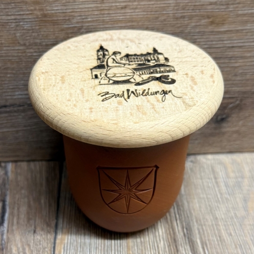 Bad Wildungen - Holz Deckel - Buche unbehandelt - Trinkglas/ Bierkrug/ Bierdeckel - 10cm - Highlights hochkant
