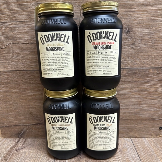 Moonshine O'Donnell - Sonderaktion 2er Set 700ml inkl. Jutebeutel, 2 kl. Emaille Becher & Pin
