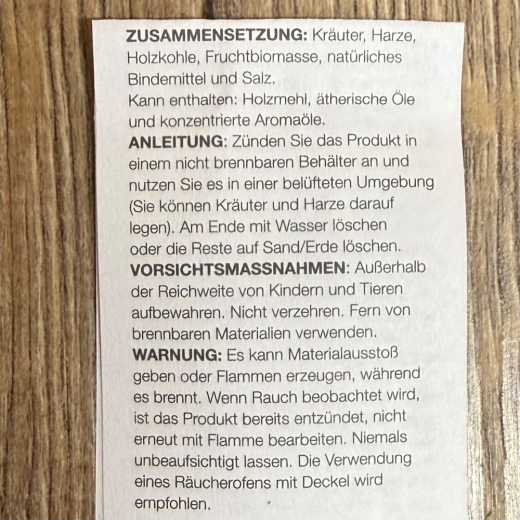 Räucherung - Reine Kräuter - Smudge Bombs - 7 Chakras Sagrada Madre Premium - ca.58g