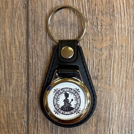 Schlüsselanhänger - McO - Metall & Kunstleder inkl. Einkaufswagenchip - Motiv Bad Wildungen Schneewittchen 2