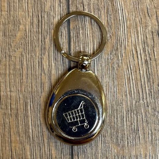 Schlüsselanhänger - McO - Metall inkl. Einkaufswagenchip - Motiv Bad Wildungen Nymphenbrunnen