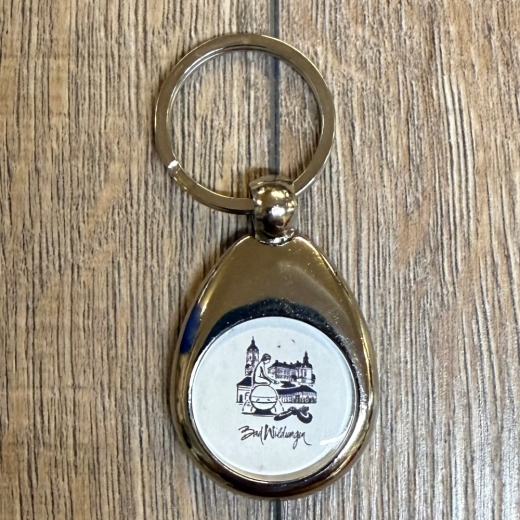 Schlüsselanhänger - McO - Metall inkl. Einkaufswagenchip - Motiv Bad Wildungen Highlights