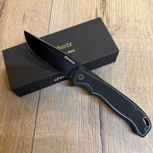 Herbertz Taschenmesser - Performance Liner Lock D2, Klinge schwarz G10 - schwarz - Messer des Monats 03/2026