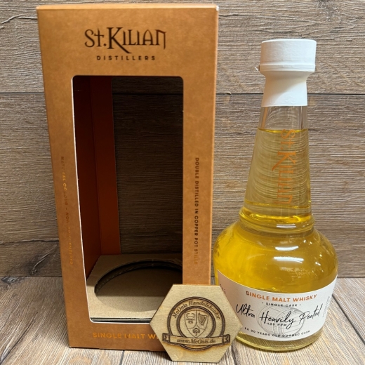 Whisky - St.Kilian - Sonderabfüllung - Single Cask 2025 - 30 Jahre altes ex Cognac Fass ultra heavily peated - 0,5l - limitiert auf 602 Flaschen