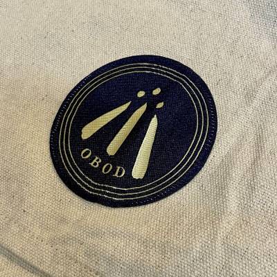 Umhängetasche mit Aufnäher - OBOD AWEN - Barde - blau - Exklusiv für OBOD Mitglieder