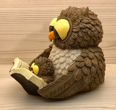 Spardose - Lustige Eule liest Baby vor - Dekoration - Sonderposten