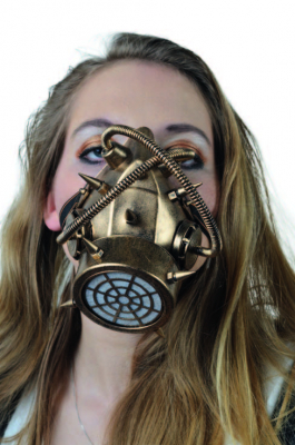 Steampunk - Maske mit Gummiband - Gas-Maske mit einem Filter