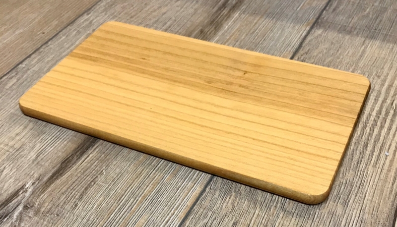 Holz Brett - Frühstücksbrett aus Kirsche, rechteckig, abgerundete Ecke