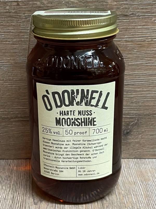 vol. O\'Donnell Nuss - 700ml Moonshine 25% - Harte
