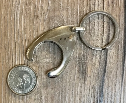 Schlüsselanhänger für 23,5mm Medaillen - silberfarbig