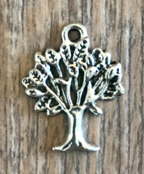 Anhänger - Charm - Baum - Farbe: Silber