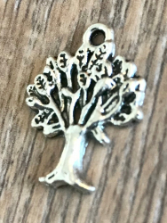 Anhänger - Charm - Baum - Farbe: Silber