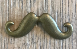 Anhänger - Charm - Bart Mustache - Farbe: Antik Bronze