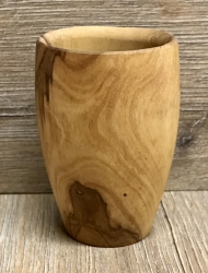 Holz Becher - Olivenholz - Fassform 150ml - Trinkgefäß - Tasse
