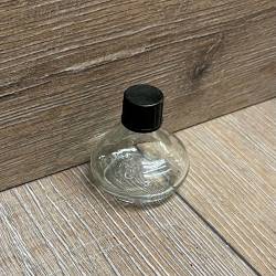 Flasche - Schmuckflasche - 20ml - mit Kunststoff Verschluss schwarz