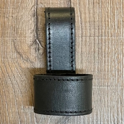 Leder - Dolchhalter/ Schwerthalter genäht - schwarz