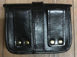 Tasche - Leder - Gürteltasche Warrior/ Krieger - klein - mit 1 Schnalle - schwarz