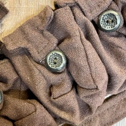Tasche - Baumwolle - 5er Taschengürtel - braun