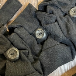 Tasche - Baumwolle - 5er Taschengürtel - schwarz