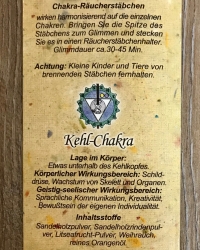 Räucherstäbchen - Chakra Line - 5. Kehl-Chakra/ Vishudda