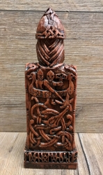 Statue - Thor - nordischer Gott des Donners - Holzoptik - Dekoration - Ritualbedarf