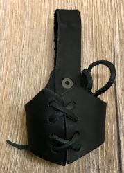 Trinkhorn - Gürtelhalter aus Leder zum Schnüren 0,1l - 0,2l