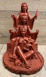 Statue - Dreifache Brigid - Triple Brigid - Ton-Optik - Dekoration - Ritualbedarf - Ausverkauf