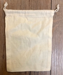 Baumwollbeutel mit Schnüren M - 20 x 15cm
