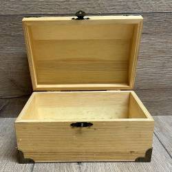 Truhe Schatzkiste natur - Größe 3 - Schatz Aufbewahrung Versteck