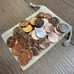 Larp Münzset* 11 - Clan der McOnis - Laird Ian - inkl. Baumwollbeutel - Setpreis