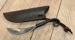 Messer - geschmiedetes Druidenmesser inkl. Lederscheide