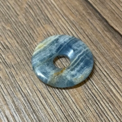 Edelstein - Donut - Aragonit blau (Argentinien) - 30mm
