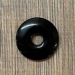 Edelstein - Donut - Onyx (teilweise gefärbt) - 30mm