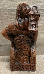 Statue - Thor sitzend - Seated Thor - Holzfinish - Dekoration - Ritualbedarf