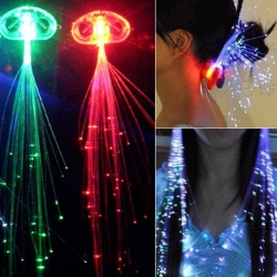Leuchtartikel - Haarsträhne mit blinkenden LED